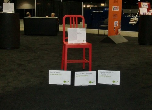 Chair made of recycled PET is the Top Winner of the 2nd International Plastics Design Competition at NPE2012
