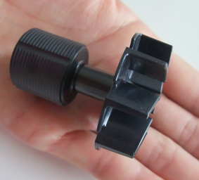 Insert molding yields one-piece impeller-rotor; plunger system key to quality parts Insert molding yields one-piece impeller-rotor; plunger system key to quality parts