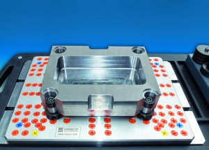 Minimal set-up times and increased productivity through the use of the HASCO clamping fixture A8001 Minimal set-up times and increased productivity through the use of the HASCO clamping fixture A8001