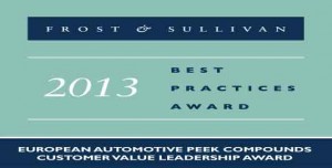 Frost & Sullivan presents Victrex with the 2013 European Customer Value Leadership Award Frost & Sullivan presents Victrex with the 2013 European Customer Value Leadership Award