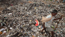 India's plague, trash, drowns its Garden City during strike