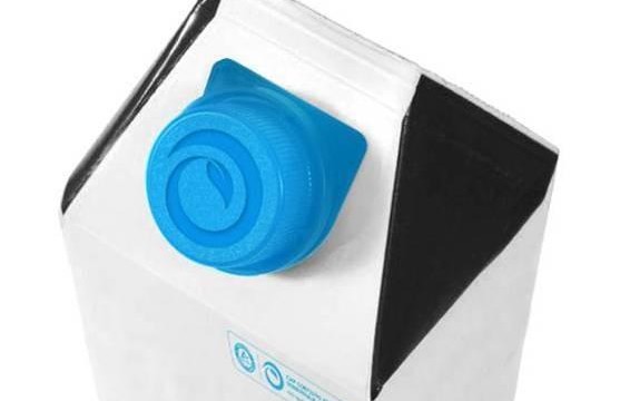 PE caps for liquid cartons