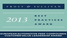 Frost & Sullivan presents Victrex with the 2013 European Customer Value Leadership Award