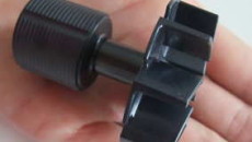 Insert molding yields one-piece impeller-rotor; plunger system key to quality parts