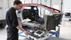 Lamborghini's 'flying doctors' take care of carbon fibre repair
