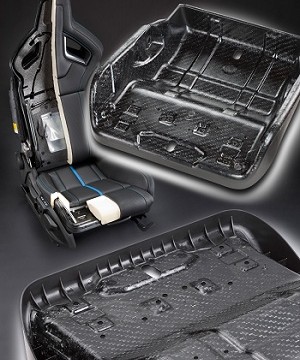 Insert-molded reinforced laminate lightens the load