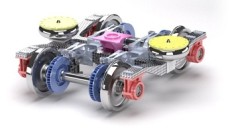 Composite bogie down on weight