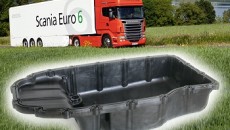 Polyamide oil sump weighs half as much as aluminum alternative
