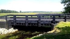 Ohio's Logan County bridge made of 100% recycled plastics, dedicated to public