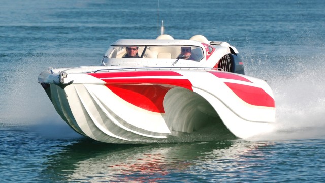 London 2012 Olympics Opening Ceremony Powerboat driven by David Beckham Fabricated using Scott Bader CrysticProducts