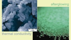 Superior thermal conductivity, glow-in-the-dark properties