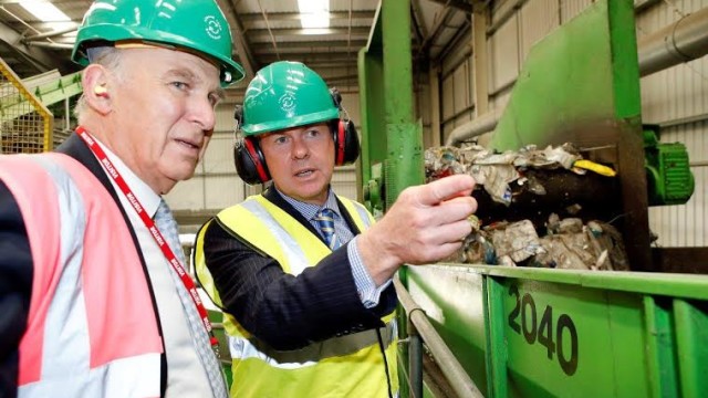 Vince Cable opens new plastic recycling line at world leading dagenham plant