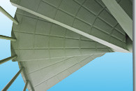 Modular spiral staircase made of engineering plastics