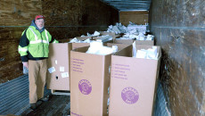 Recycling centers busy after christmas