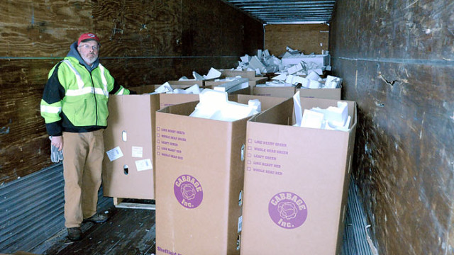 Recycling centers busy after christmas