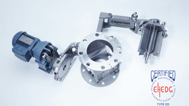 the first rotary valves in the world that are certified by EHEDG for dry cleaning